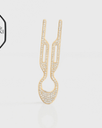 Fiona Franchimon Nº1 HAIRPIN Steel with Swarovski® Crystals | Yellow Gold Finish