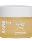 Rare Paris Trésor Solaire Day Cream for sensitive skin, soothing with arnica and vitamin E, made in France.