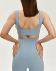 Sister's Aroma Seamless Ribbed Shorts Dirty Blue