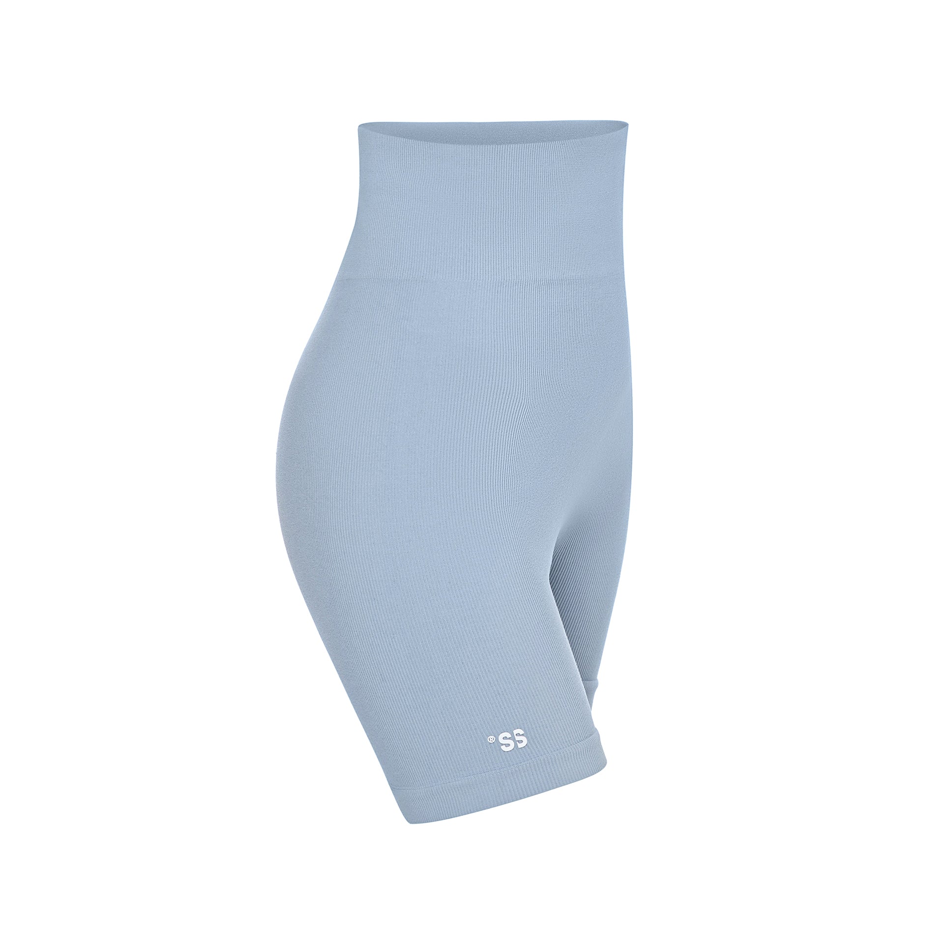 Sister's Aroma Seamless Ribbed Shorts Dirty Blue