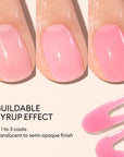 Green lak Jelly Pink Sorbet