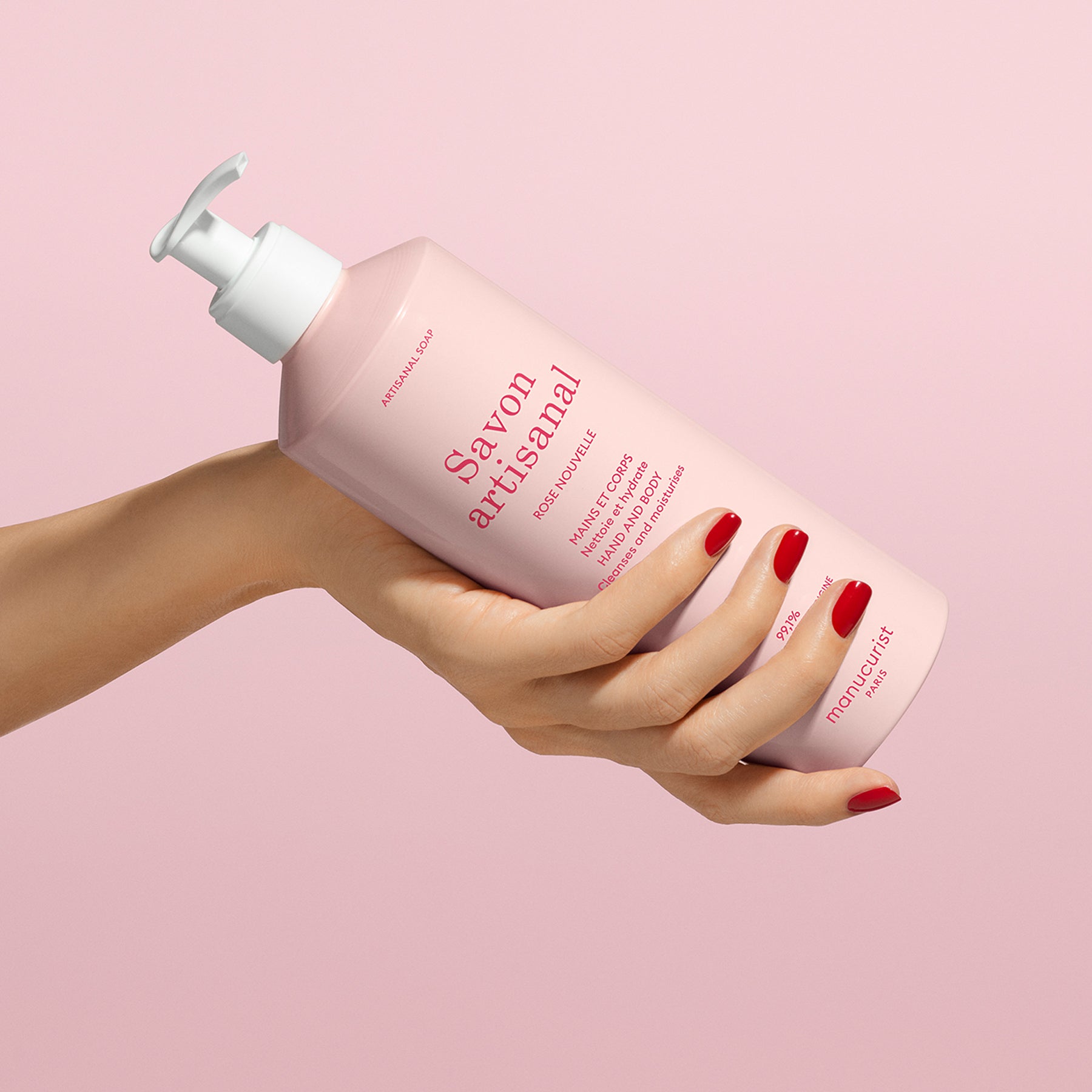 Manucurist Mycí gel na ruce a tělo růže 500ml