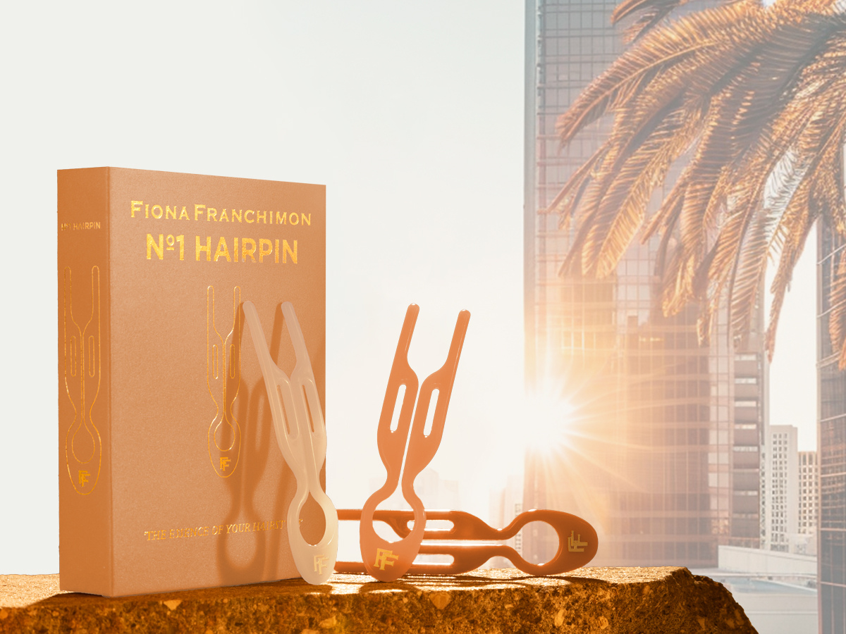 Fiona Franchimon Nº1 HAIRPIN | Los Angeles Collection | Peach Fuzz, Rose & Soft Beige 3ks