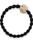 gold diamante clover black