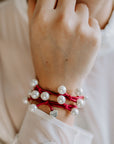pearl cluster burgundy