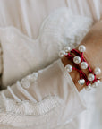 pearl cluster burgundy