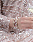 pearl cluster champagne pink
