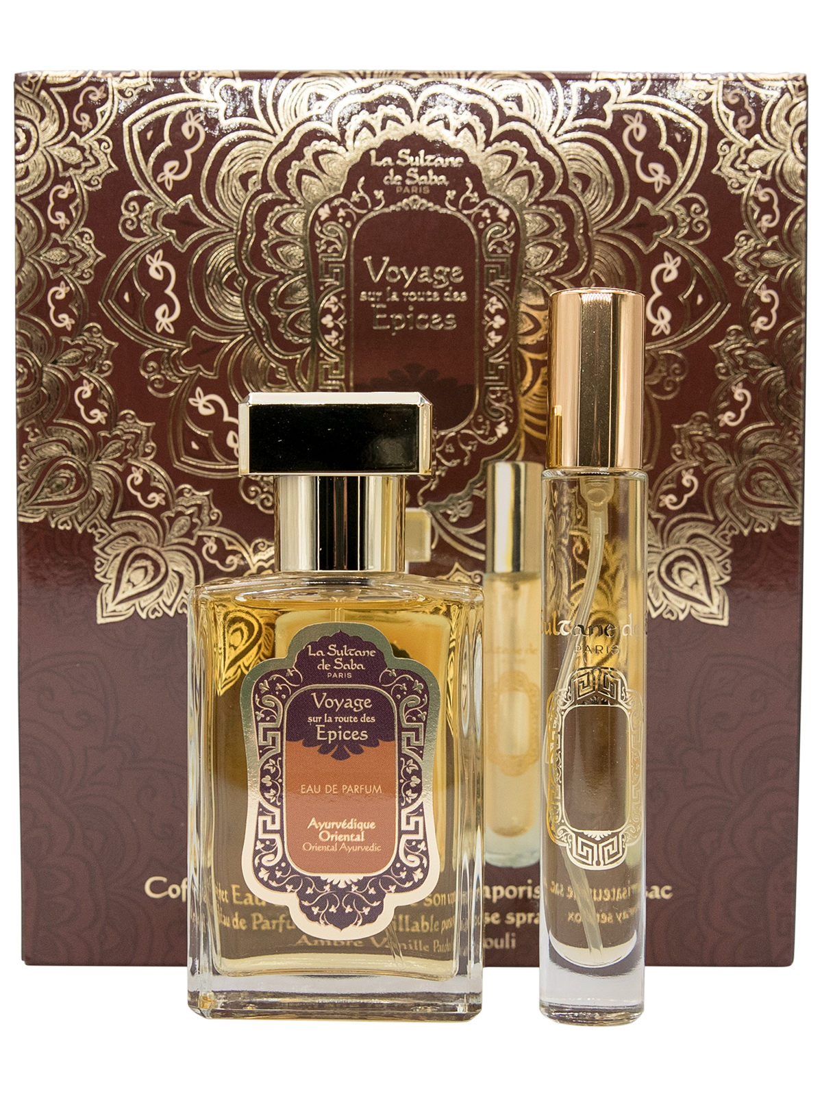 La Sultane de Saba Perfume Gift Set - Oriental Ayurvedic Amber Vanilla Patchouli Fragrance