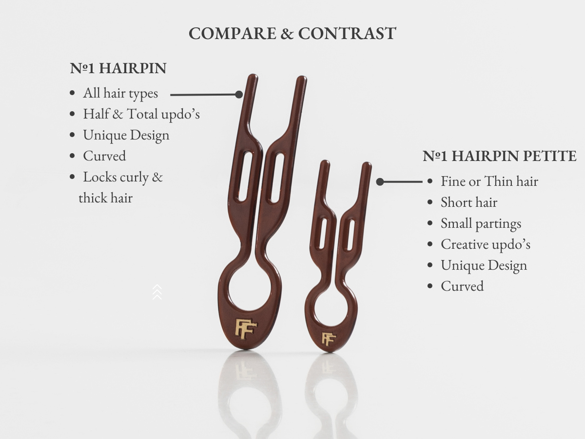 Fiona Franchimon Nº1 HAIRPIN PETITE | Brown hnědé (5 ks)