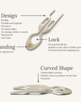 Fiona Franchimon Nº 1 Hairpin | Cream White (3 per box)