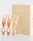 Fiona Franchimon Nº 1 Hairpin | Paris Collection | Soft Beige, Satin Sand & Smooth Caramel