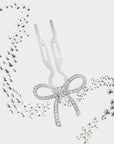 Fiona Franchimon Nº1 HAIRPIN Ribbon | Swarovski® Crystals | White Gold Finish