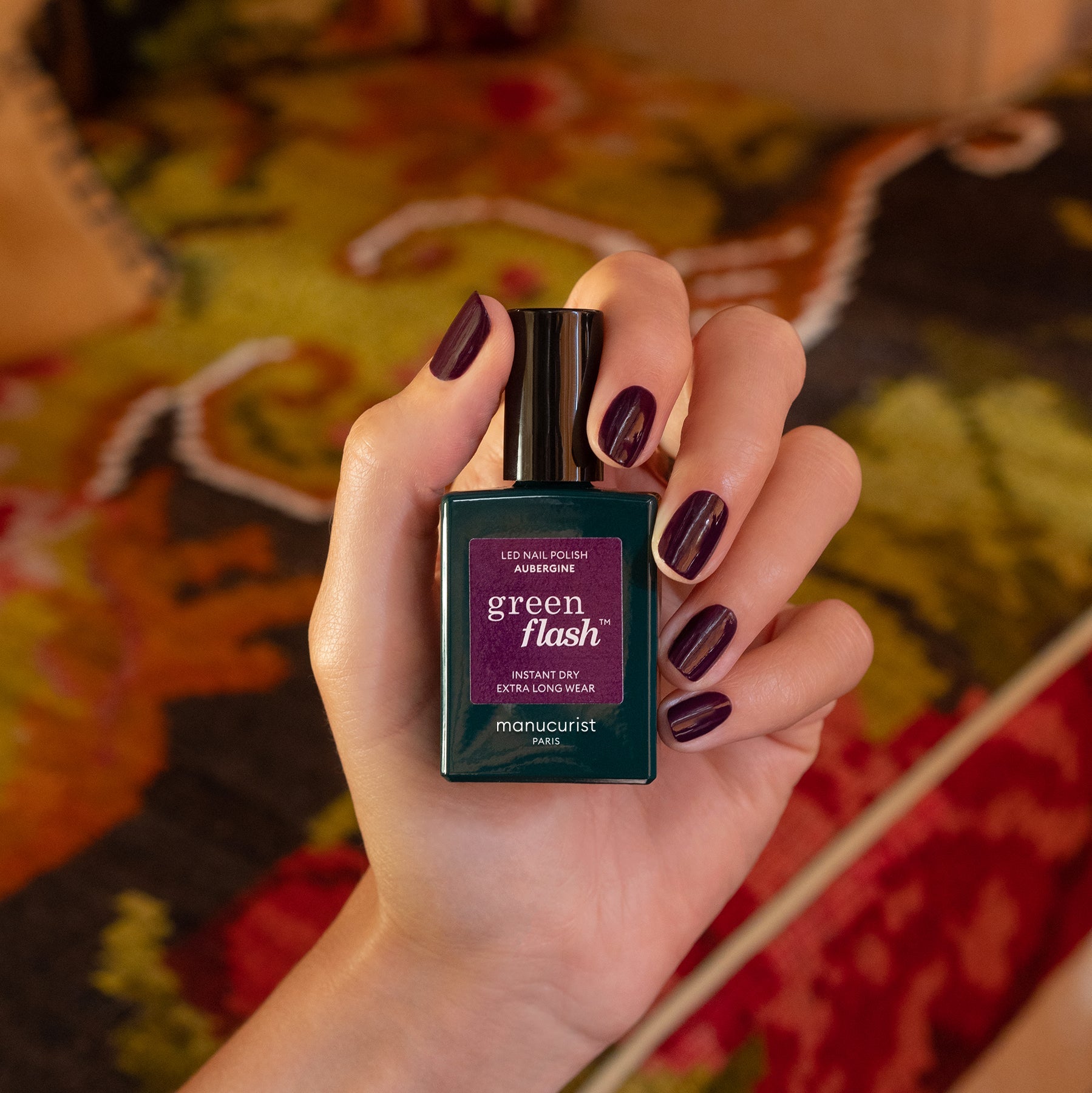 Manucurist Green FLash LED lak AUBERGINE 15ml