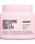 Authentic Beauty Concept Glow Mask 200 ml for colored hair, nourishing and hydrating hair mask in pink packaging.