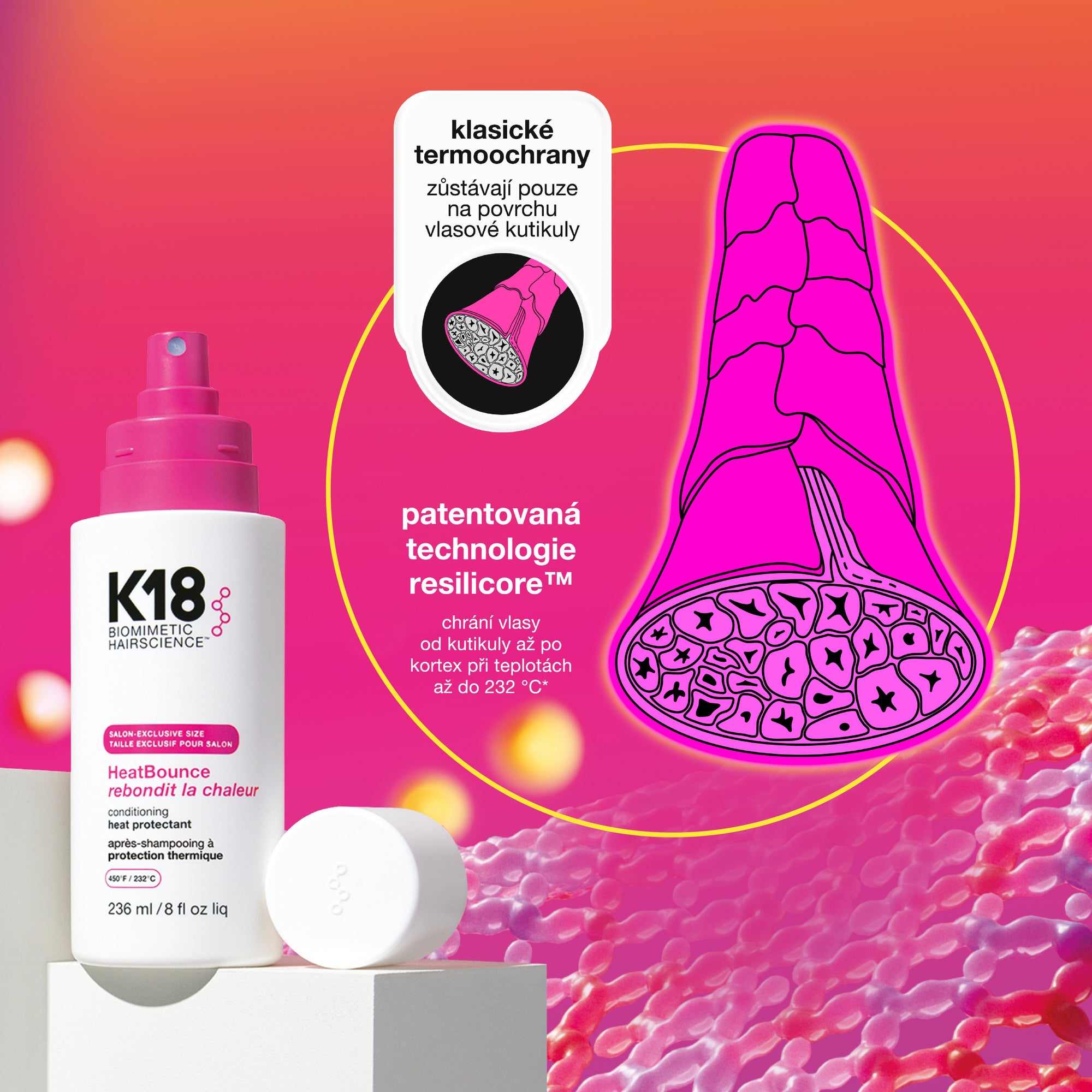 K18 HeatBounce™ Conditioning Heat Protectant, 118 ml