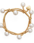 pearl cluster gold