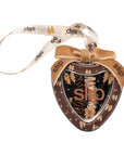 Skinny Scrunchie Tin Heart Ornament Betty