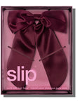 SLIP Silk Hair Bow Crimson