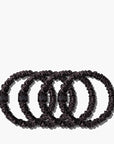 SLIP Skinny Scrunchies Black 4x