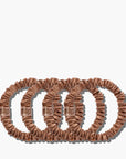 SLIP Skinny Scrunchies Light Brown 4x