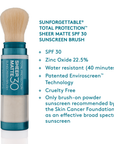 Colorescience Sunforgettable® Total Protection® Sheer Matte SPF 30 Sunscreen Brush