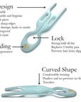 Fiona Franchimon Nº 1 Hairpin | Tantalizing Blue (3 pcs)