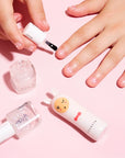 Inuwet Duo White – Cotton Candy Lip Balm + Top Coat Stars Nail Polish