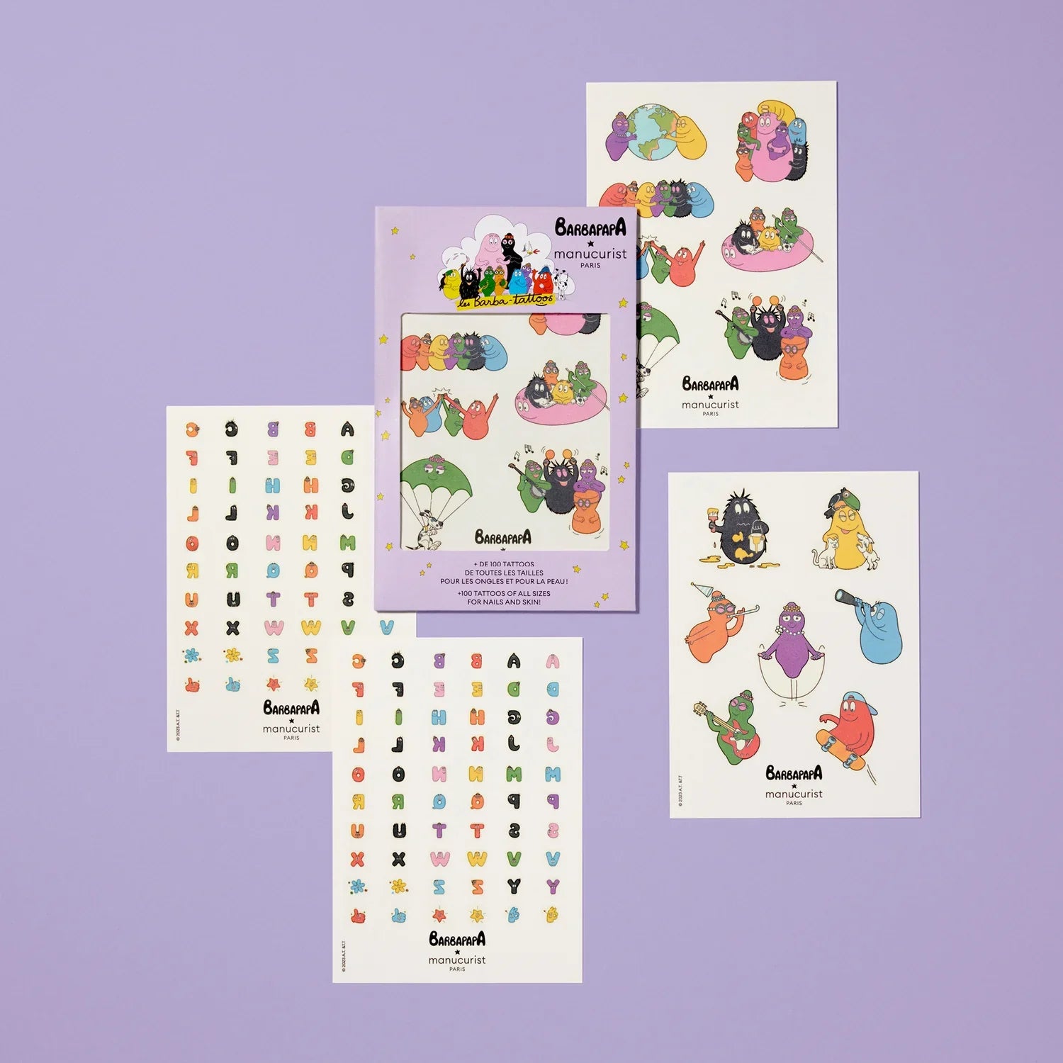 Manucurist Barbapapa tetování na tělo a nehty