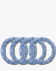 SLIP Skinny Scrunchies Cornflower 4x