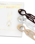 Fiona Franchimon Nº 1 Hairpin | London Collection | Set Transparent, Soft Beige & Brown