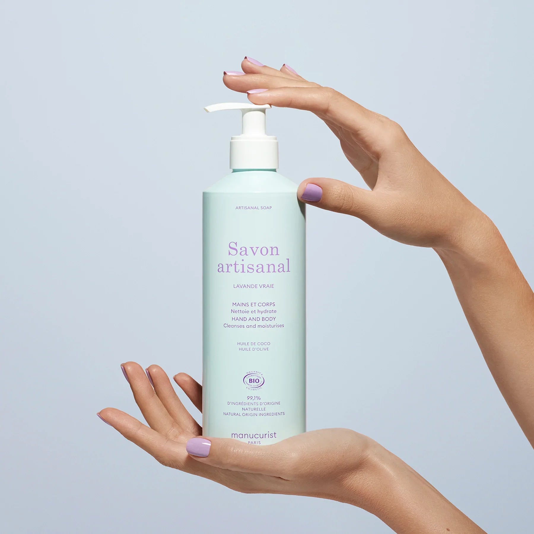 Manucurist Mycí gel na ruce a tělo levandule 500ml