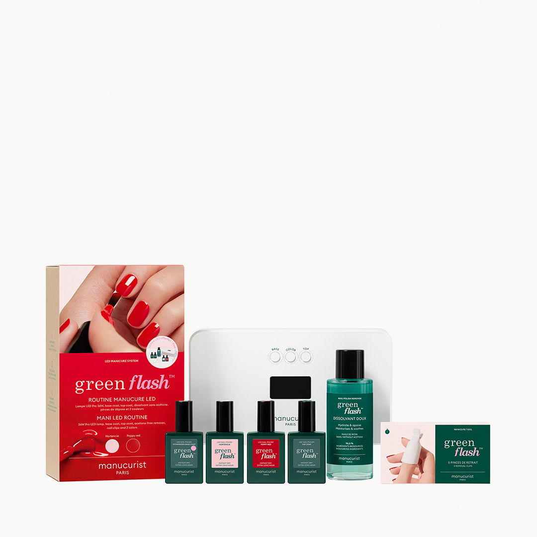 Manucurist Green Flash Kit PRO 36W (Poppy Red a Hortencia)