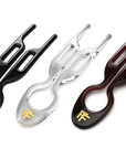 Fiona Franchimon Nº 1 Hairpin | New York Collection | Black, Transparent & Brown