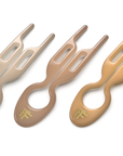 Fiona Franchimon Nº 1 Hairpin | Paris Collection | Soft Beige, Satin Sand & Smooth Caramel
