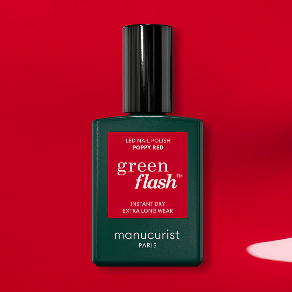 Manucurist Green Flash LED lak POPPY RED 15ml