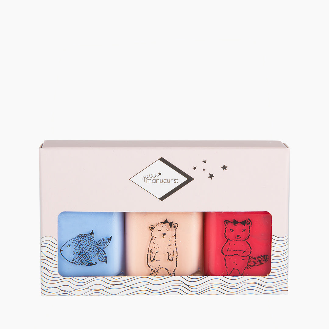 Manucurist Set dětských laků Pomme / Joy / Kiki 3x 8 ml