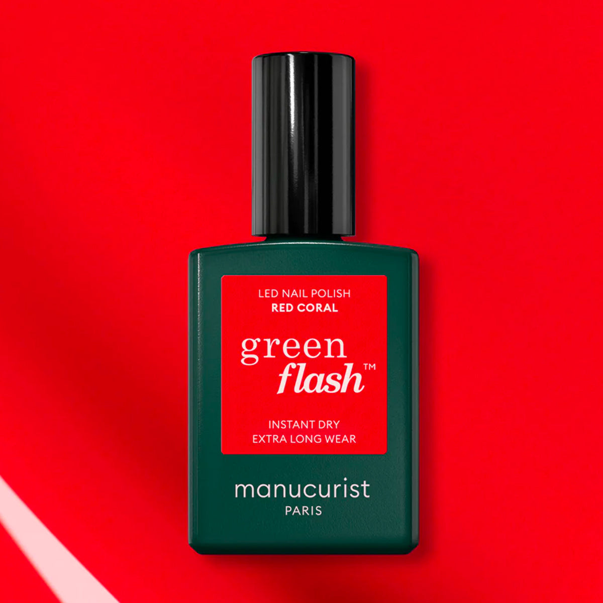 Manucurist Green Flash LED lak RED CORAL 15ml