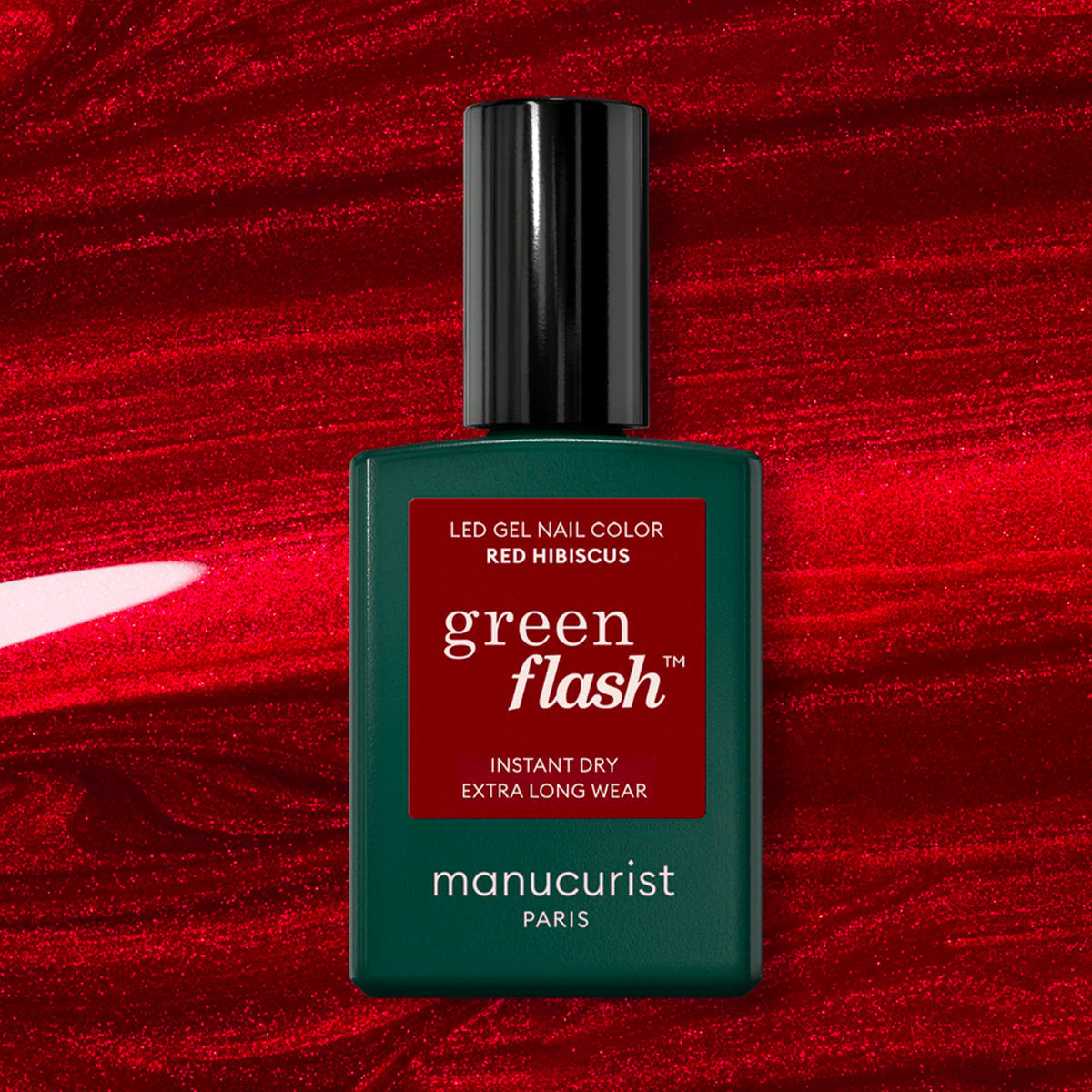 Manucurist Green Flash LED lak RED HIBISCUS 15ml
