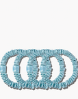SLIP Skinny Scrunchies Sky Blue 4x