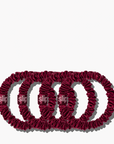SLIP Skinny Scrunchies Maroon 4x