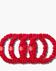 SLIP Skinny Scrunchies Red 4x