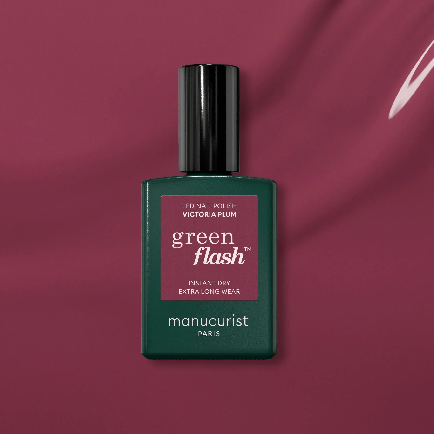 Manucurist Green Flash LED lak VICTORIA PLUM 15ml