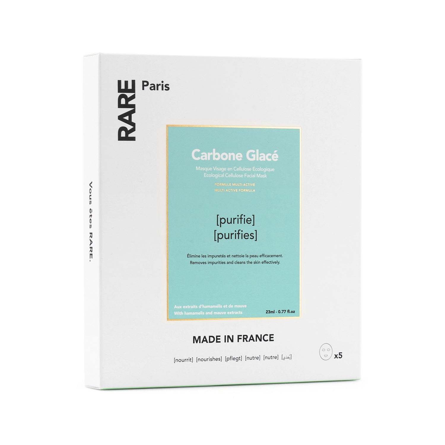 Rare Paris Carbon Glacé Purifying Face Masks