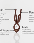 Fiona Franchimon Nº1 HAIRPIN PETITE | Brown hnědé (5 ks) features and benefits overview.