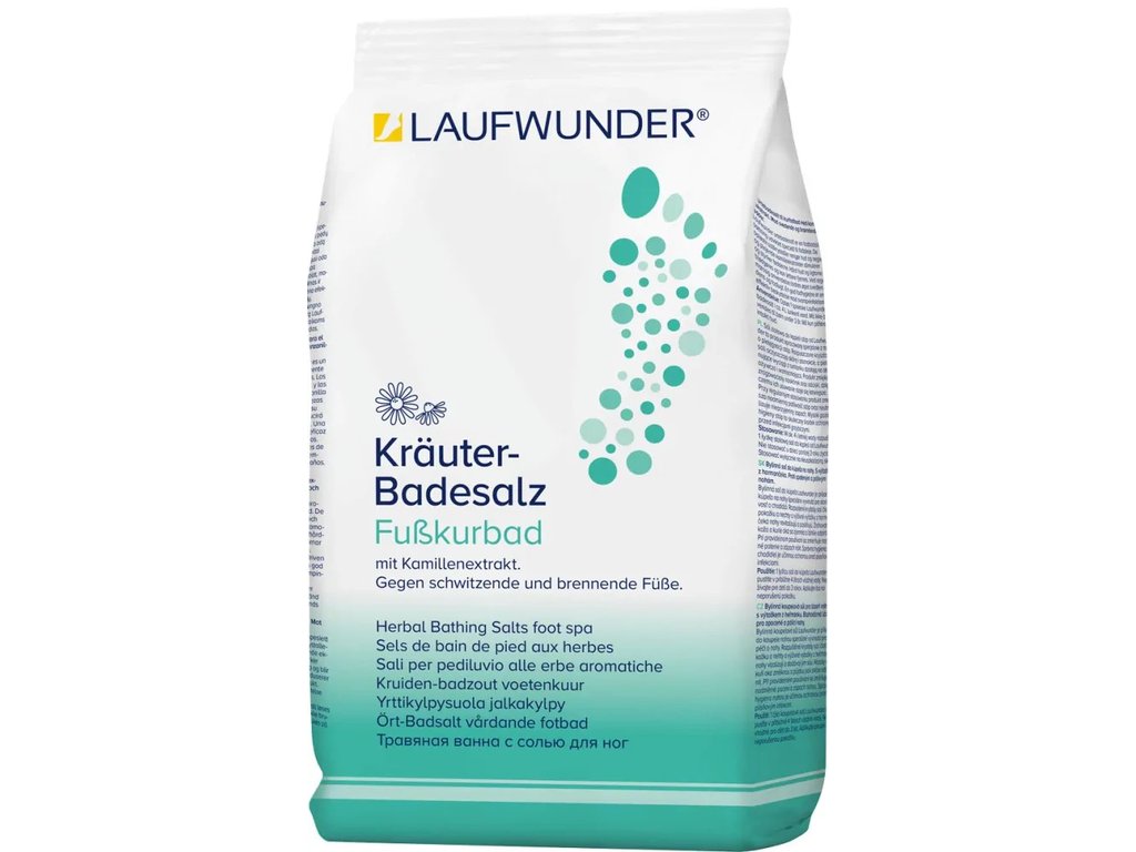 LAUFWUNDER Kräuter-Badesalz – bylinná koupelová sůl na nohy s heřmánkem
