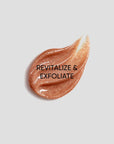 Cosmetic product with 'Revitalize & Exfoliate' text on a light gray background