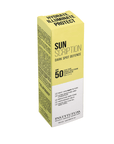 Instytutum Dark Spot Defence SPF50 sunscreen packaging, designed for hydration and protection against dark spots.