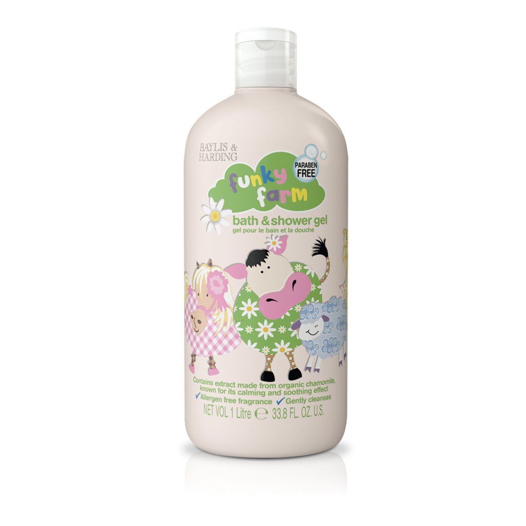 Baylis &amp; Harding Funky Farm Dětský koupelový a sprchový gel, 1000 ml