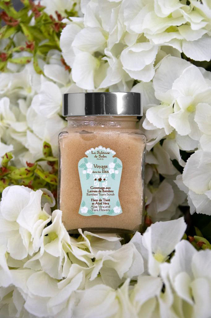 Gommage aux Larmes de Bambou Fleur de Tiaré et Aloe Vera La Sultane de Saba