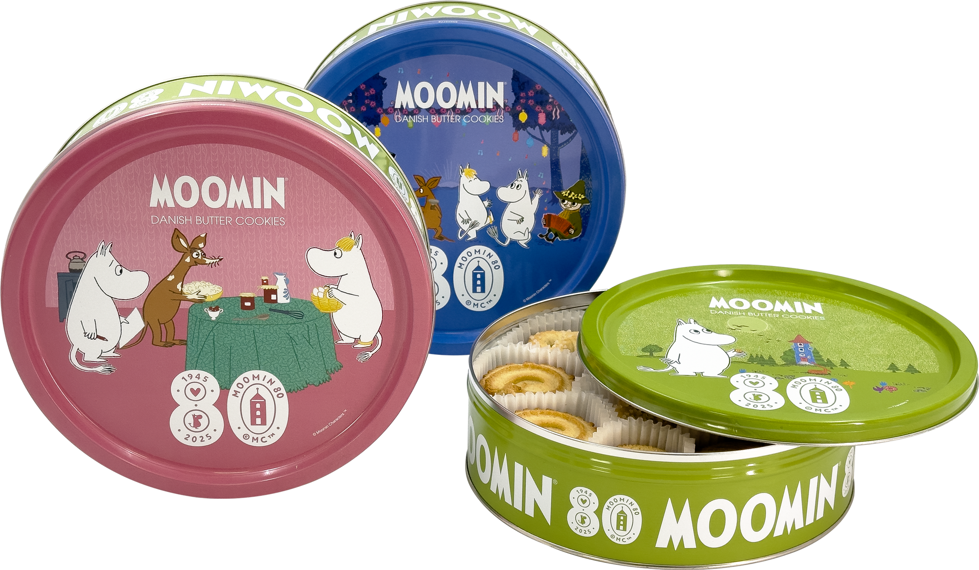 Máslové Sušenky v plechovce MOOMIN 430 g Limitovaná edice Mumínci Dárek